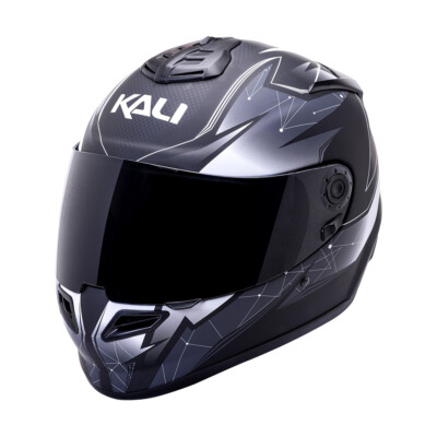 Kali Protectives Catalyst Eclipse Matte Black Motorcycle Helmet Adult MD  LG
