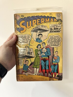 GD 1960 DC COMICS CUPERMAN #140 - ''THE SON OF BIZARRO!'' - 1ST BLUE KRYPTONITE!