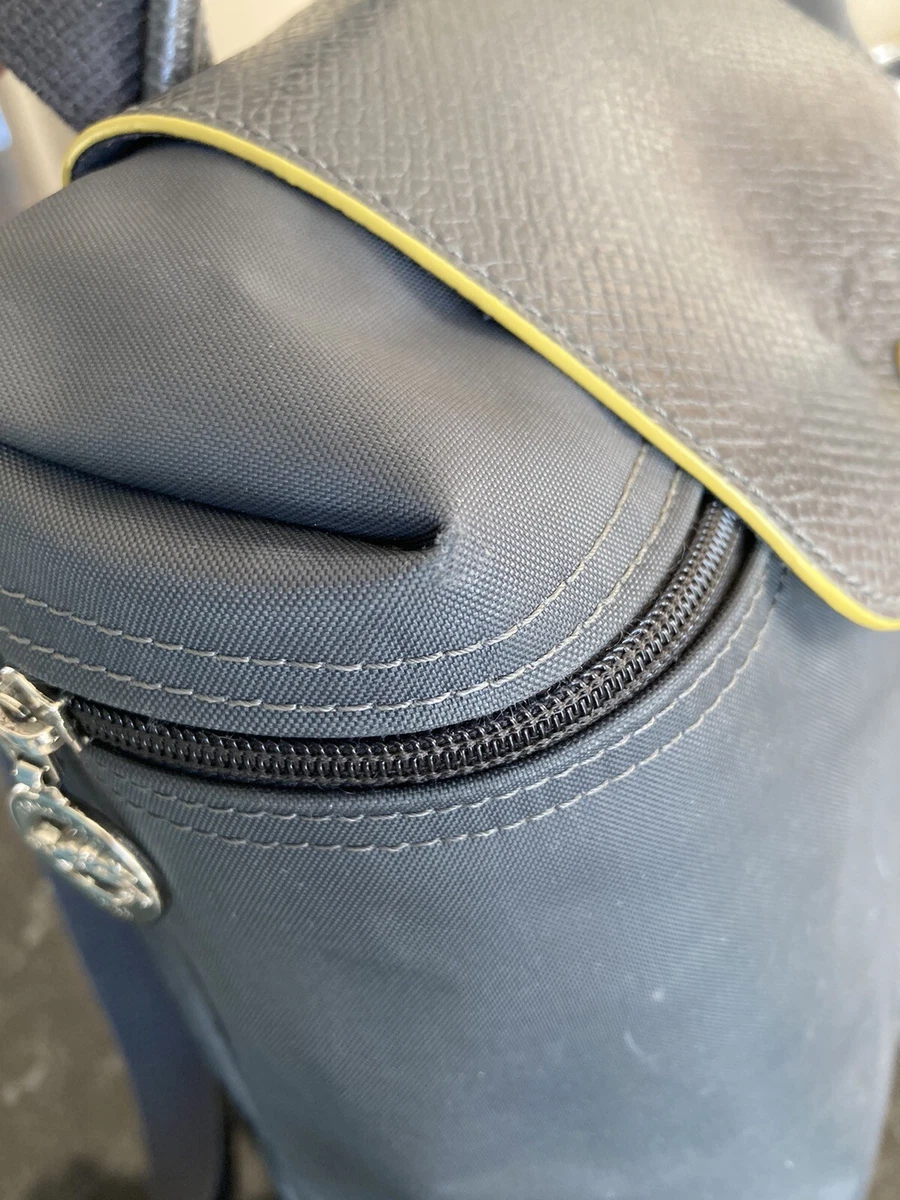 Longchamp backpack grey sale