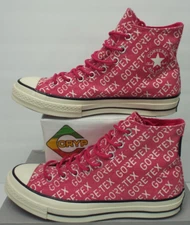 New Mens 9.5 Converse Chuck Taylor Chuck 70 Hi Goretex Pink Pop MSRP$110 162352C
