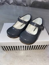 Baby Girls Shoes Mary Jane Size 4 EU 20 Grey Abbey SEVVA Spanish NEW