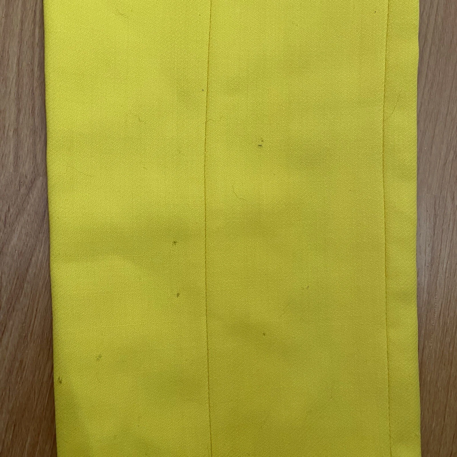 Pantaloni vintage Gianni Versace Couture da donna gialli effetto invecchiato taglia 40