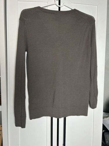 Tahari Womens Sweater V Neck Long Sleeve Brown XS - Picture 4 of 9