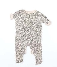 TU Baby beige Tiermotiv Baumwollmischung Strampler Gr&ouml;&szlig;e 3-6 Monate