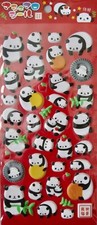 Mind Wave We Love Panda Puffy Sticker Sheet  KAWAII 
