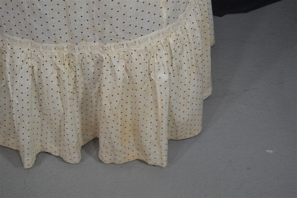 antique  skirt Victorian/Edwardian cotton white d… - image 3