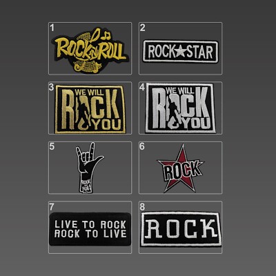 Rock Patches, We Will Rock You Patches, Rock n' Roll Patches