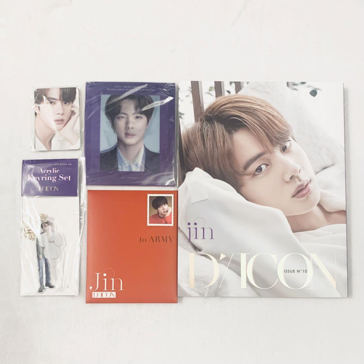 BTS Jin D'ICON ISSUE N°10 (Jin) BTS JIN Dicon vol.10 Photobook Member Edition Complete Set