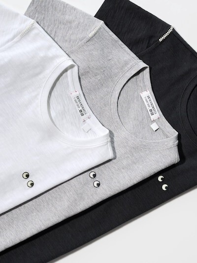 UNIQLO x ANYA HINDMARCH T2CLASSIC slub T-shirt 477507 New