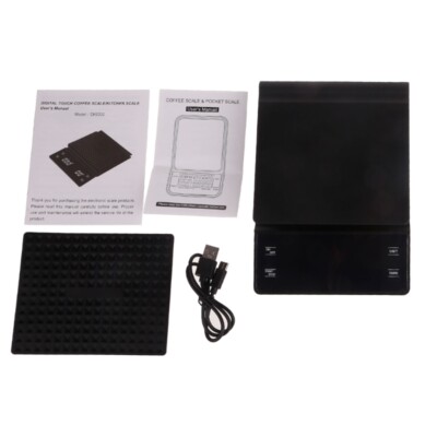 Coffee Scales with Timer Espresso Scale Rechargeable Kitchen Scale 3kg Capacity