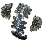 JULIANA D and E Coffin-Shaped Black Diamond & Clear Crystals Bracelet & Earrings — photo 1