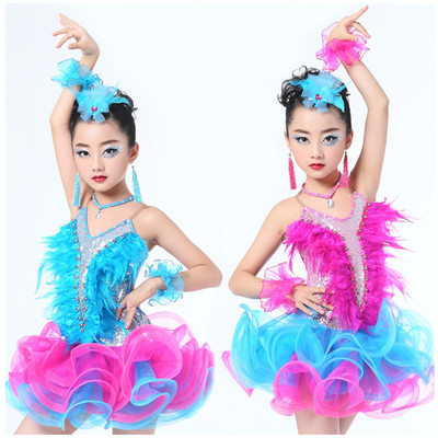 ABITO DA BALLO PER BAMBINA DA 3/15 ANNI GARA LATINI CARAIBICI. LATIN DRESS.  | eBay