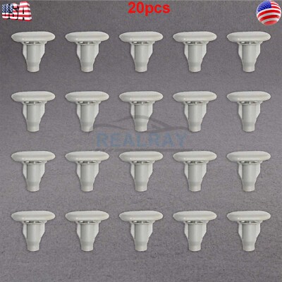 Set of 20 For Lexus GX470 Rocker Panel Moulding Retainer Clamps Grey Clips
