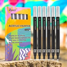 Acrylic Pens Paint Rock Painting Markers Canvas Tip Stone Wood Fabric