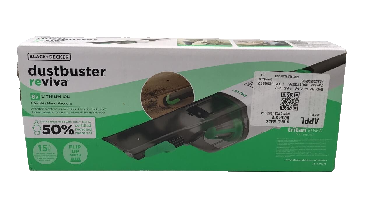 BLACK+DECKER BHHV320B-QW, Aspiratore Ricaricabile Aspirabriciole, 700ml