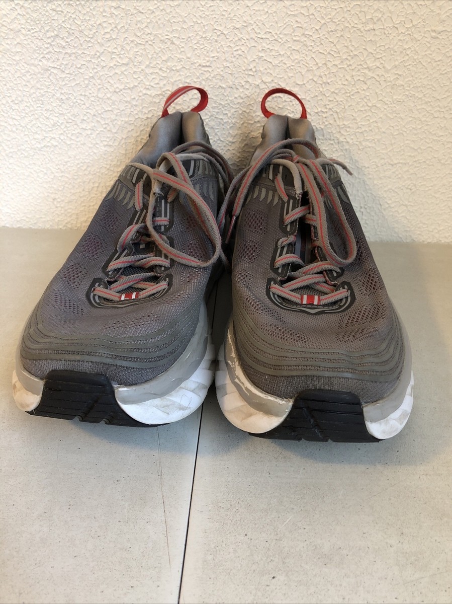 Hoka One One Mens Bondi 6 1019269 ASGY Gray Running Shoes Sneakers