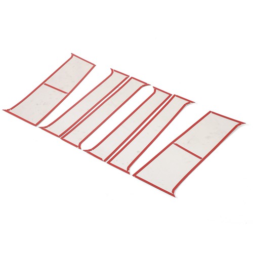 Silver Steel Car Window Center Pillar Cover Trims 8PCS For Hummer H2 2003-2009 - Foto 14 di 21