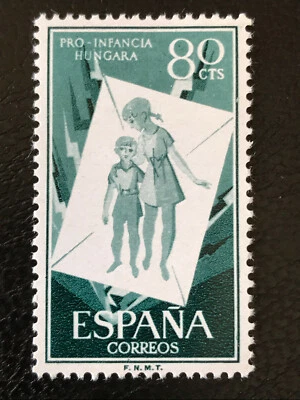 BM059 SPANIEN 1956 Mi.-Nr.: 1100 ** ungarische Jugend - Bild 1 von 4