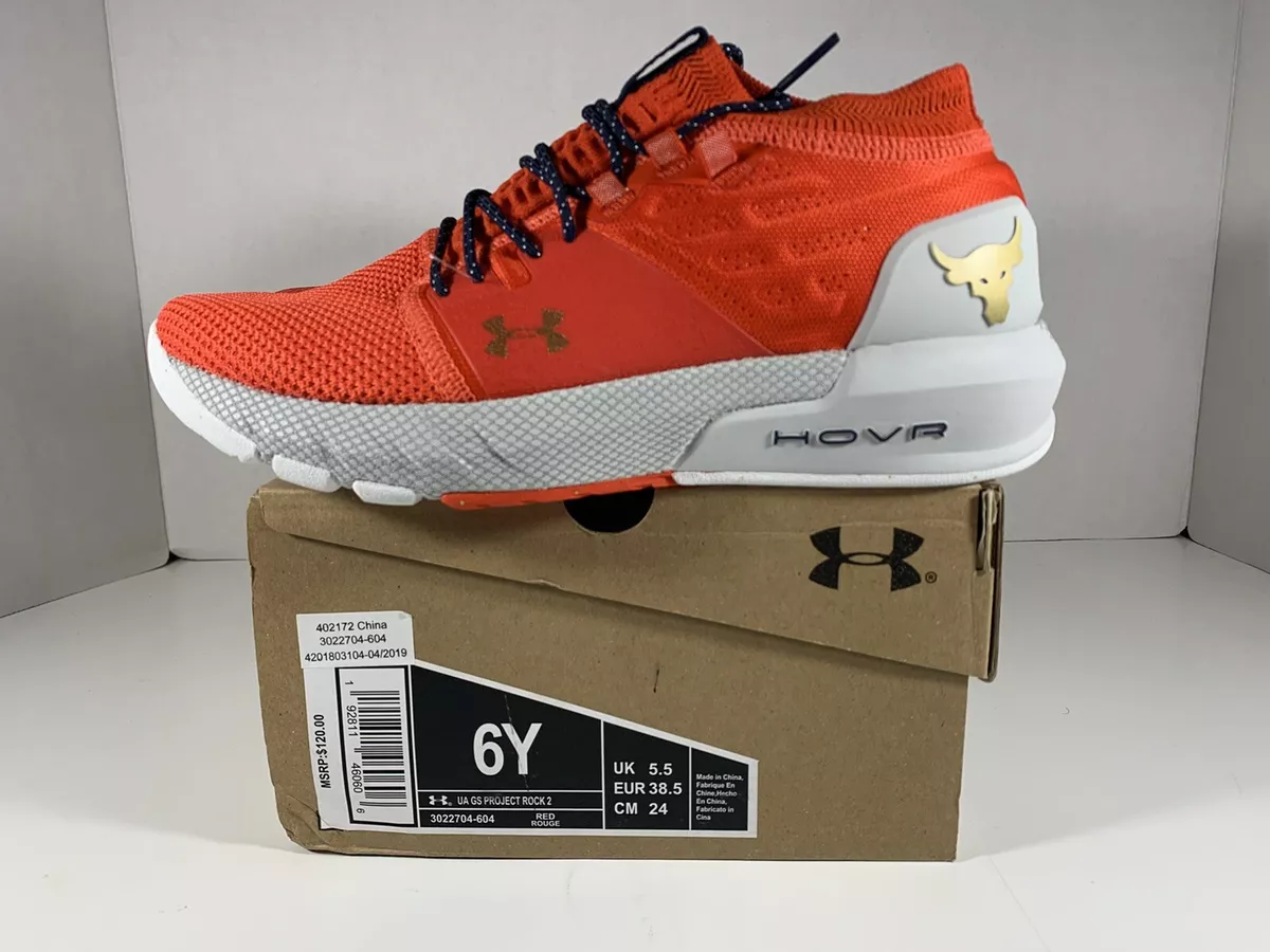 humor Desconocido frío Under Armour UA Project Rock 2 PR2 HOVR Shoes 3022704-604 Red Men&#039;s  Size 6 (6Y) | eBay