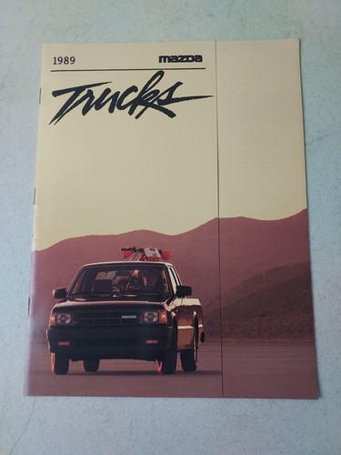 Vintage 1989 Mazda B Series Trucks Fold Out Car Brochure Catalog  9" x 11 1/2"