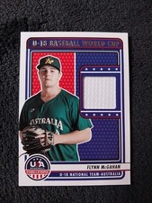 FLYNN McGAHAN JERSEY PATCH RELIC 2023 PANINI USA BASEBALL STARS & STRIPES