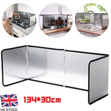 134*30cm Kitchen Splatter Screen Stove Shield Guard Folding Oil-proof Splash