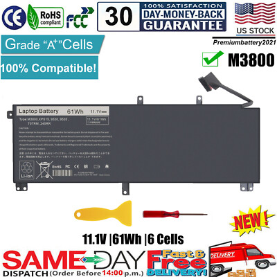  T0TRM H76MV Laptop Battery for Dell Precision M3800 XPS 15 9530 9535 P31F 245RR
