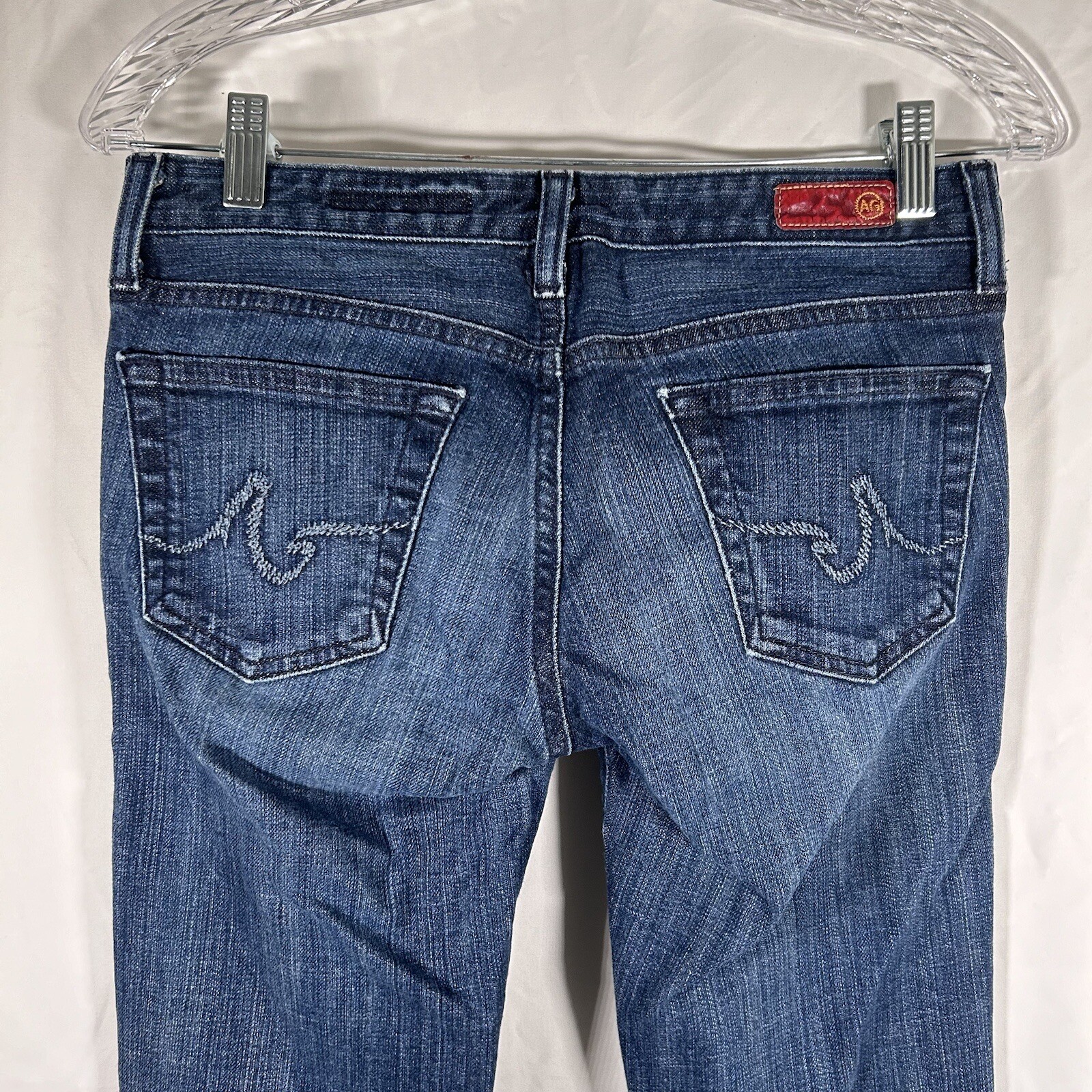 Adriano Goldschmied Jeans Women's 27R Dark Wash Blue Low Rise Cotton Blend Club thumbnail 7