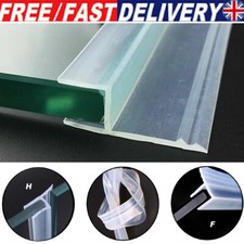 2Meter Bath Door Shower Screen Enclosure Seal Strip F/H Shape for 6mm-10mm Glass