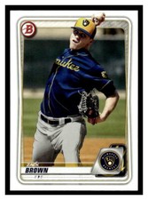 2020 Bowman Prospects  #BP-34 Zack Brown - Milwaukee Brewers