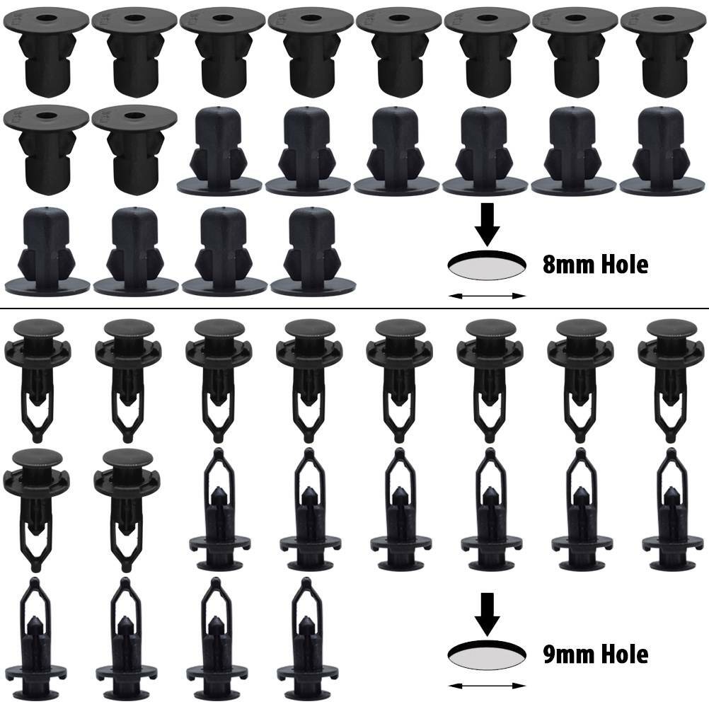7mm 8mm 9mm Clips Lexus Car Body Clips Kit – 100-Piece Bumper, Fender, Trim Panel Push Rivets (7mm, 8mm, 9mm) – Easy Installation, No Drilling Bumper Push Rivets - Foto 6