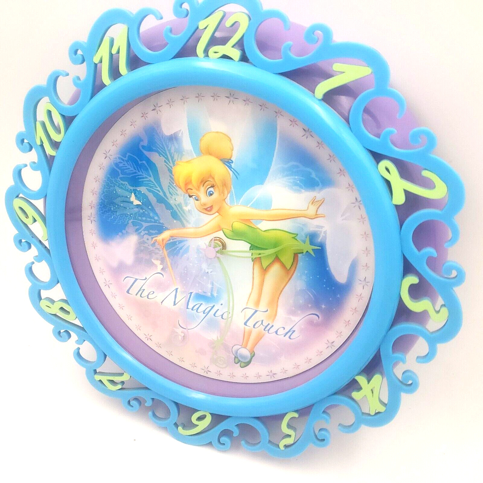 DISNEY TINKERBELL HOLOGRAPHIC WALL CLOCK  The Magic Touch & Pretty Little Pixie