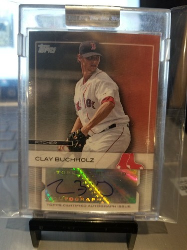 2009 CLAY BUCCHOLZ TOPPS #3 "AUTO" FACTORY SEALED GEM ( RARE.) - Picture 3 of 6