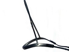 Soft Leather padded  breastplate breastgirth black