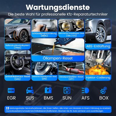 2025 MUCAR 892BT Auto-Diagnosegeräte KI OBD2-Scanner Für Alle Systeme, Kfz-Scan-Tool Mit ECU-Codierung, 34 Reset-Dienste, Lebenslang Kostenlose Updates