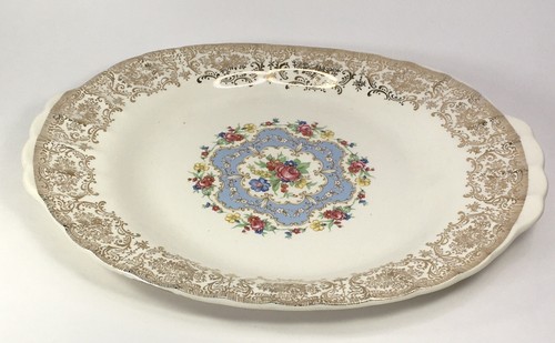 VTG LIMOGES LYRIC 1KS 384 WARRANTED 22K GOLD TRIM OVAL SERVING PLATTER 11” W - Picture 8 of 16