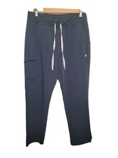 Figs Women's Blue Scrubs Technical Collection Stretch Pants Size Medium Petite