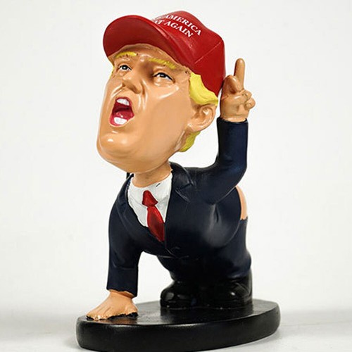 Bobblehead Decoration Funny Cartoon Trump Resin Pen Holder Tabletop Xmas Gift UK - Picture 5 of 14