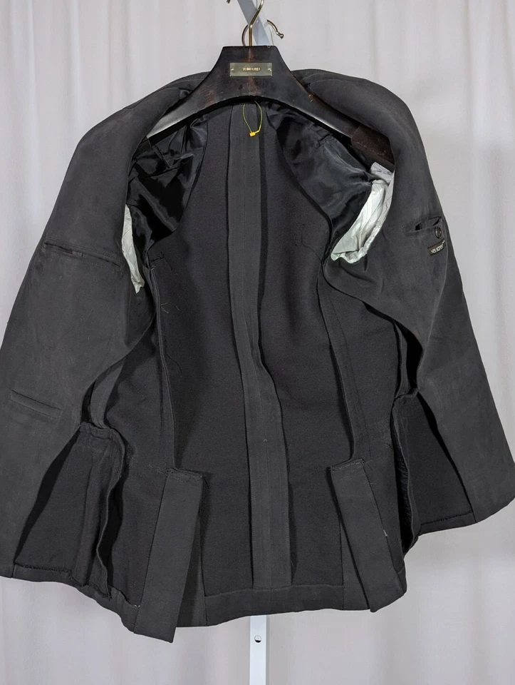 Chaqueta Blazer Neil Barrett Otoño 2012 Pasarela Gris Pizarra Moleskin 36" Pecho Italia Foto 3 de 4