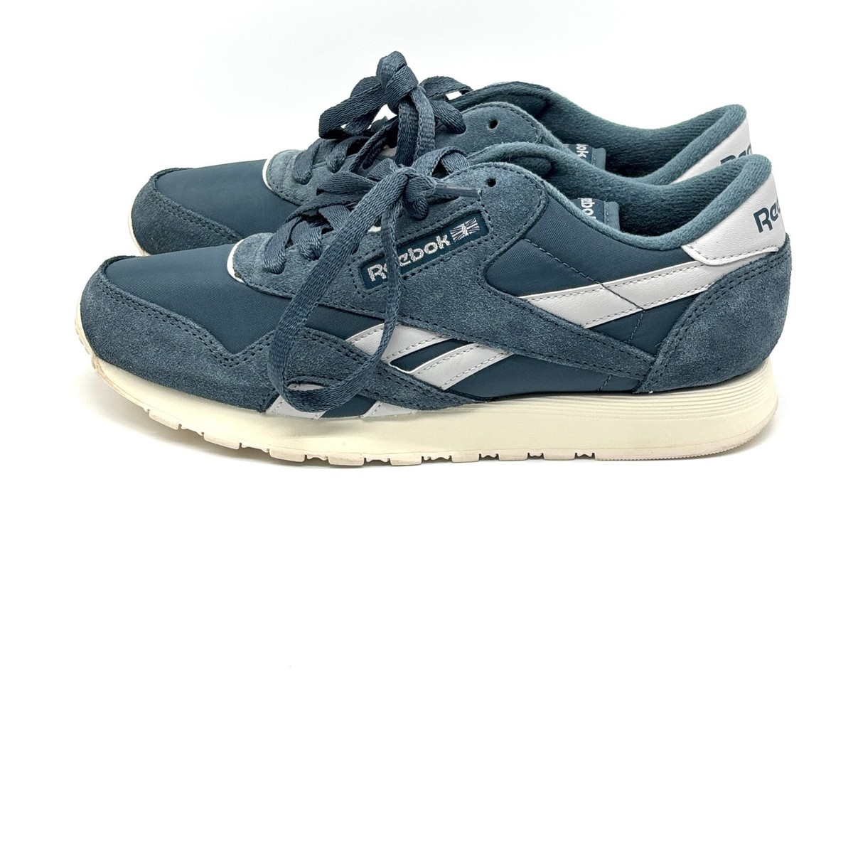 Reebok Mens Classic Nylon "The Athlete's Shoe" Sz 7 Shoes Blue Sneaker GUC View 3