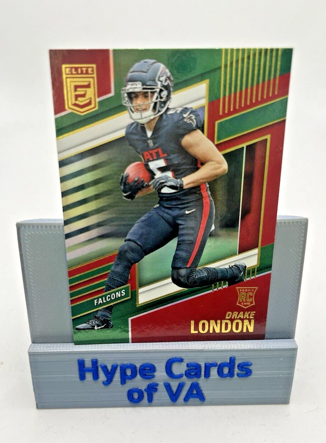 DRAKE LONDON 2022 Donruss Elite Green Rookie Card RC #120 Atlanta Falcons