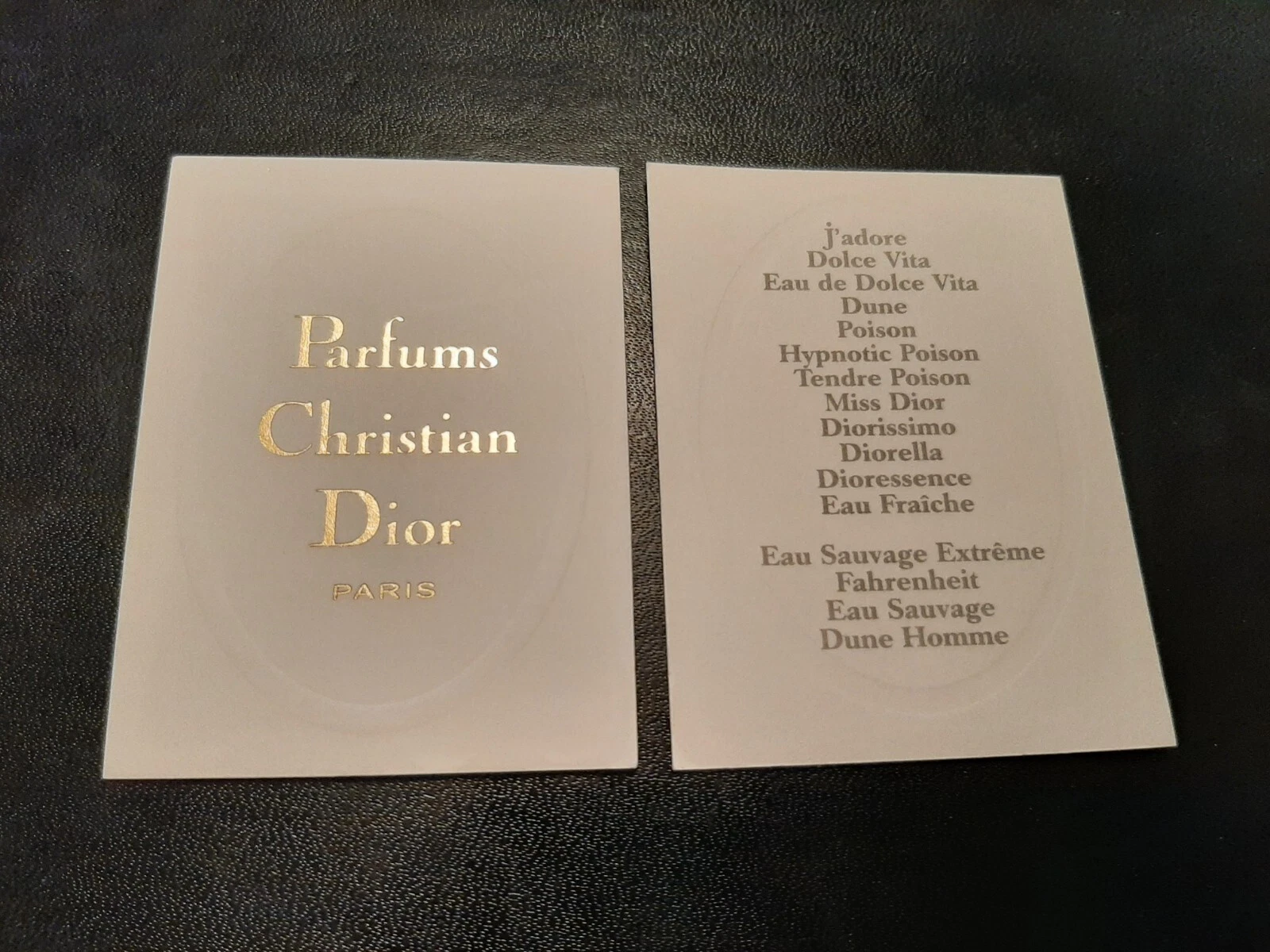 Carte Parfumée   Perfume Card . C. Dior   Divers 3