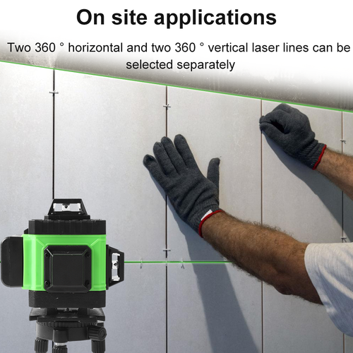 Laser Level 16 Line Green Self Leveling 4D 360° Cross Measure Tool Kit & Tripod - Picture 6 of 24
