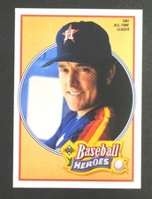 1990 UPPER DECK NOLAN RYAN Baseball Card HEROES #14