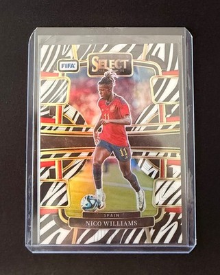 2023-24 Panini Select - Nico Williams #20 Zebra Prizm /25