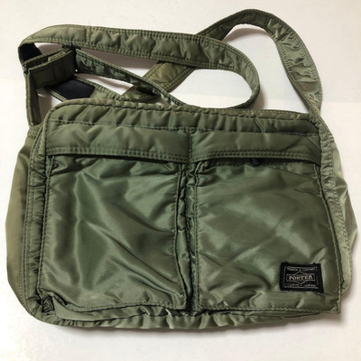 #ad PORTER Tanker Shoulder Bag Sage Green Yoshida Japan Used $205.25