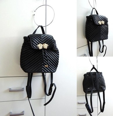 Rucksack Löwe Tasche Gold Schwarz ZARA