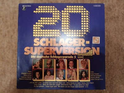 LP Schallplatte Vinyl, 20 Schlager Superversion, Die deutsche Schlagerparade 5