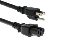 AC Power Cord, C15 to 5-15P, 14 AWG, 6ft
