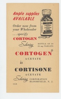 Mr Fancy Cancel Cortogen Acetate Schering Corp Bloomfiedl NJ Postal Card #6963